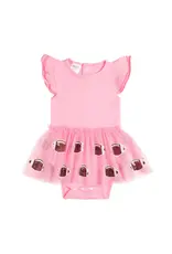 Sweet Wink- Football Sequin S/S Tutu Bodysuit