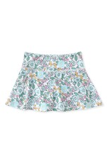 Swoon Baby Swoon Baby- Aqua Blooms Active Tennis Skirt