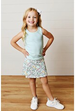 Swoon Baby Swoon Baby- Aqua Blooms Active Tennis Skirt