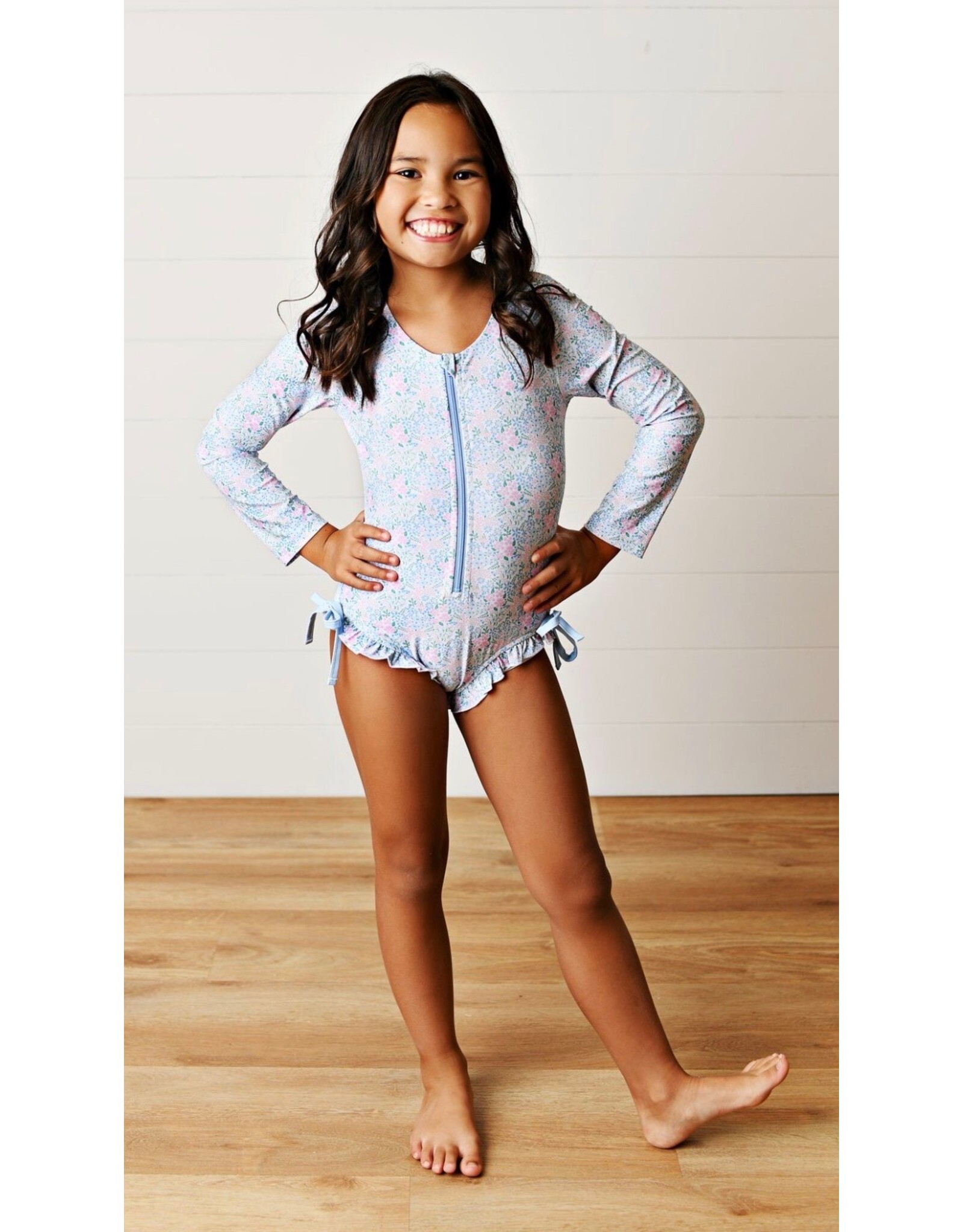 Swoon Baby Swoon Baby- Spring Ditsy L/S Rashguard Swim