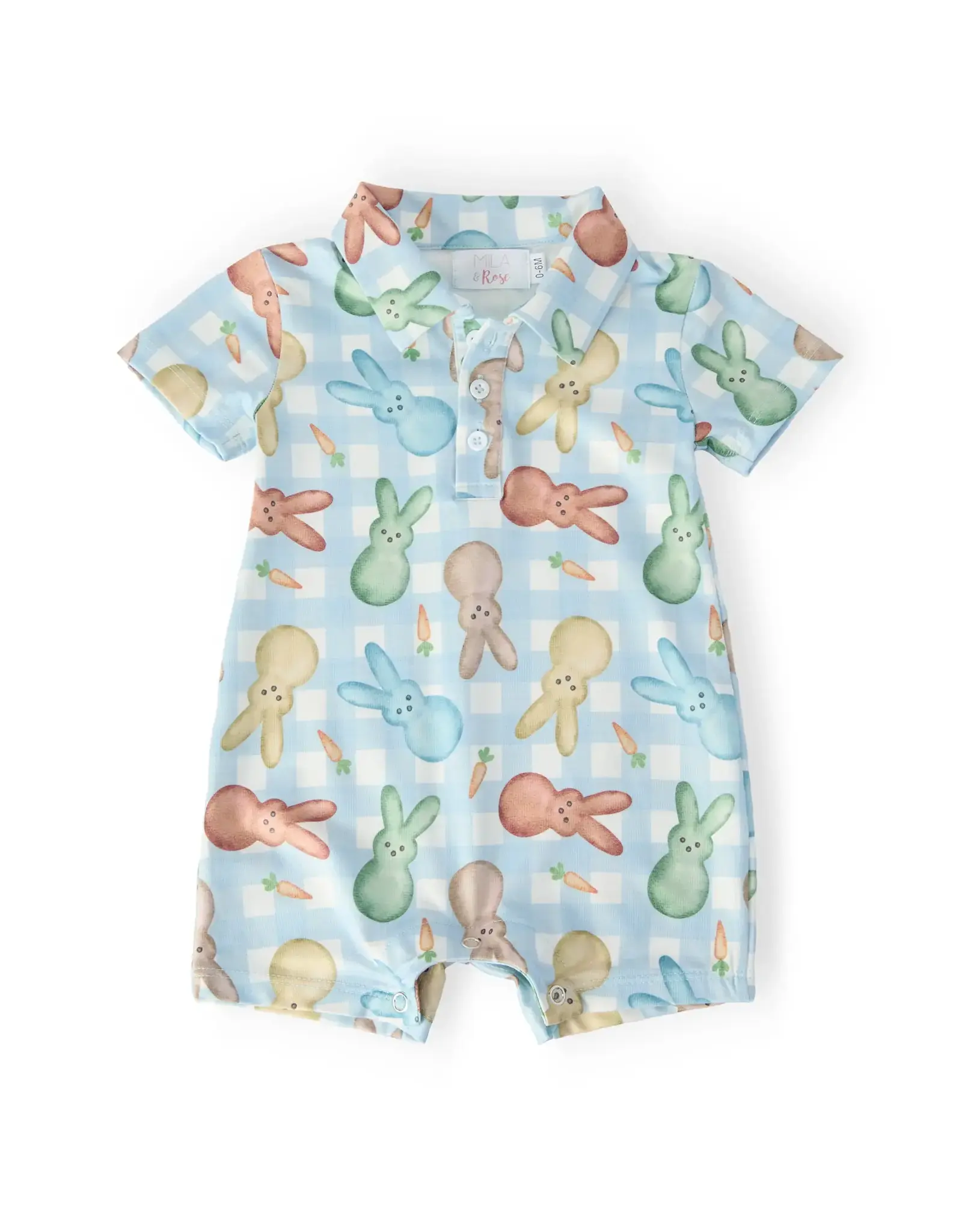 Mila & Rose Mila & Rose - Carrot Patch Polo Shorty One-Piece