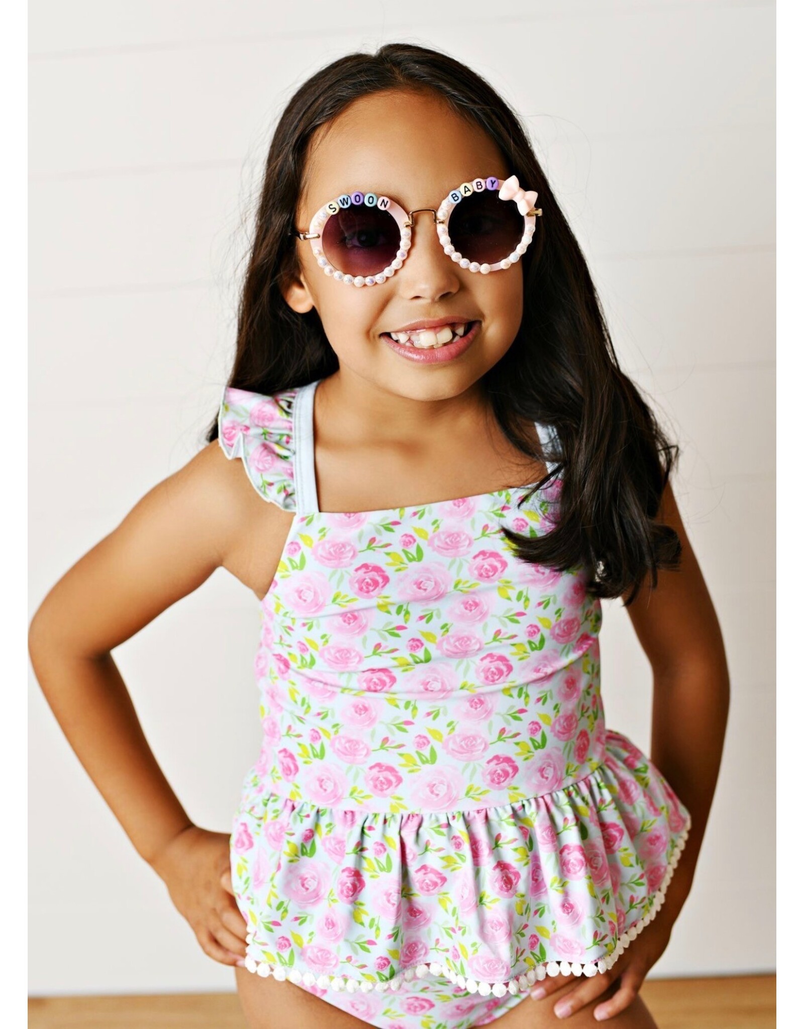 Swoon Baby Swoon Baby- Pink Posies 2PC Tunic Swim
