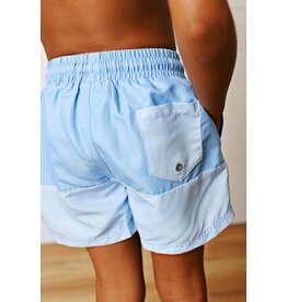 Swoon Baby Swoon Baby- Two-toned Blue Colorblock Swim Trunk