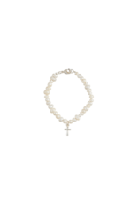 Mudpie Mud Pie - Silver Boxed Cross Bracelet
