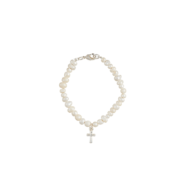 Mudpie Mud Pie - Silver Boxed Cross Bracelet