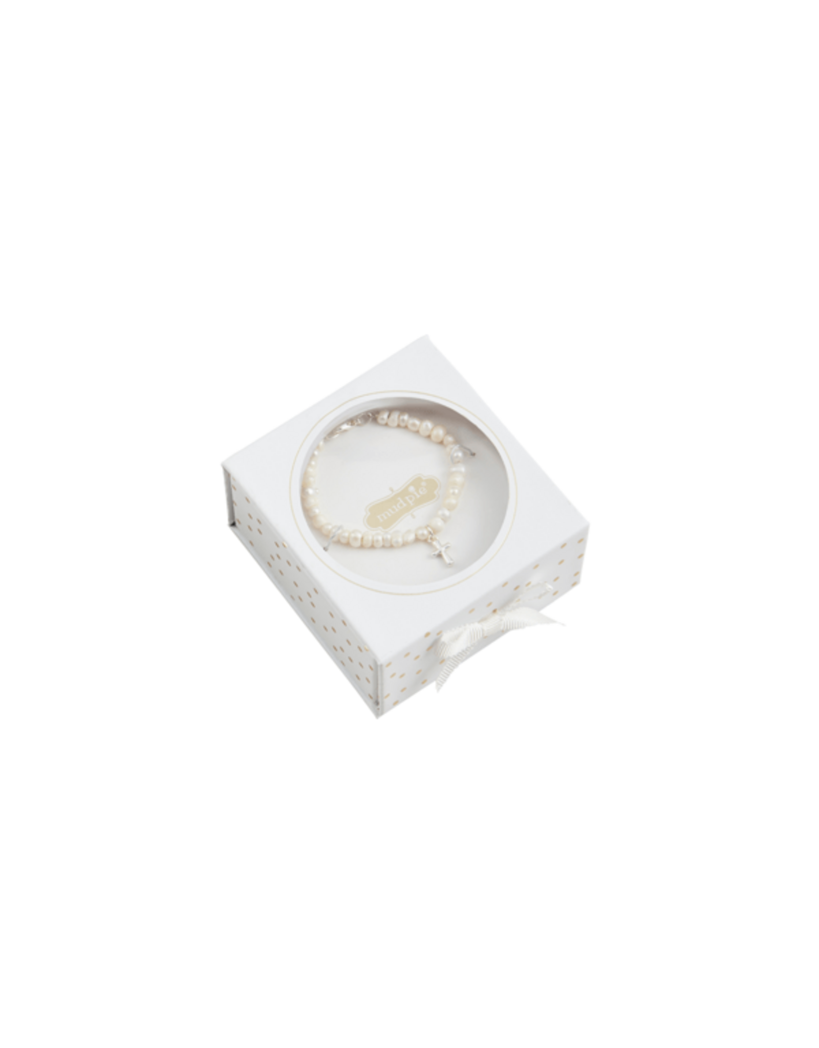 Mudpie Mud Pie - Silver Boxed Cross Bracelet