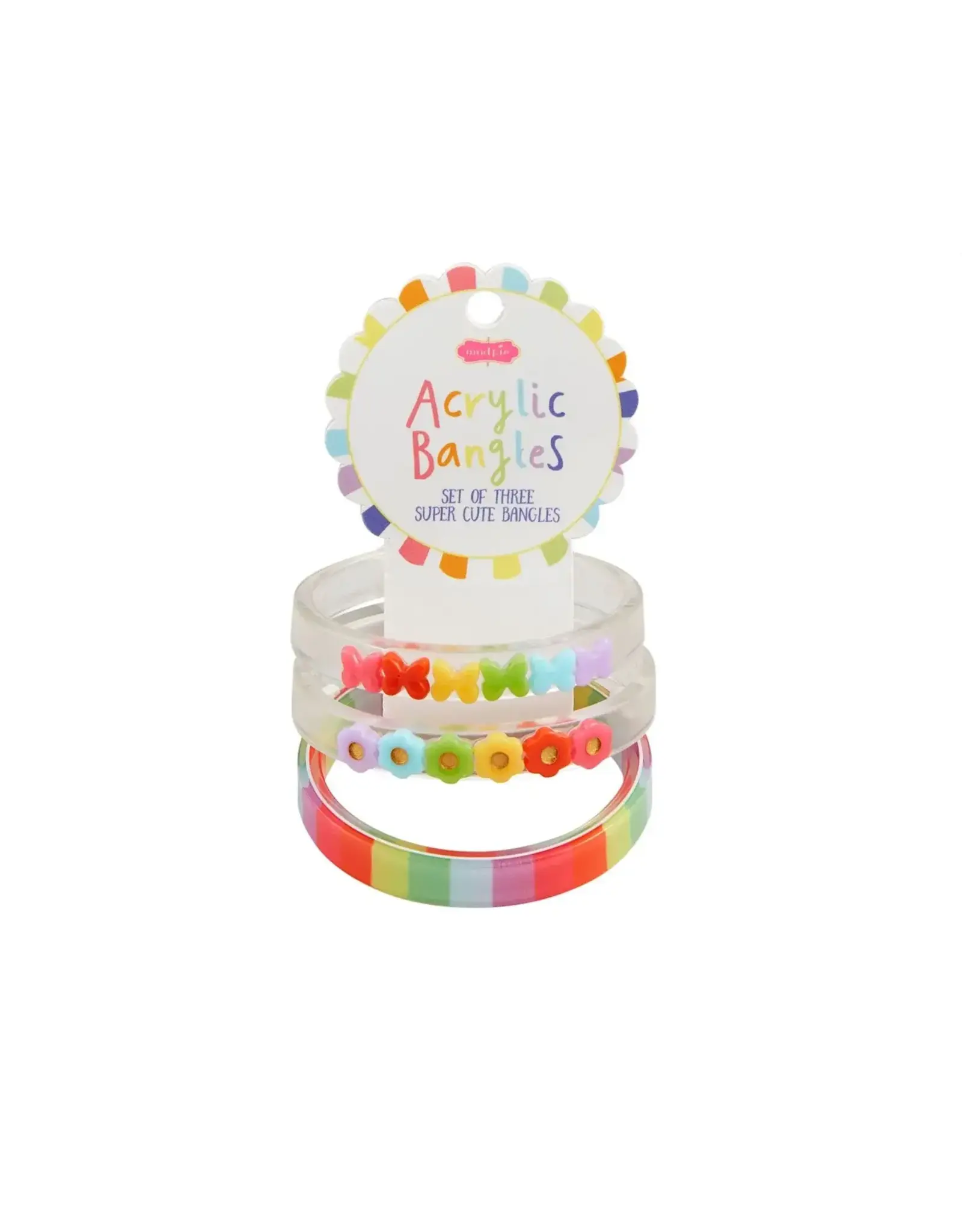 Mudpie Mud Pie - Acrylic Bangles Butterfly Bracelet