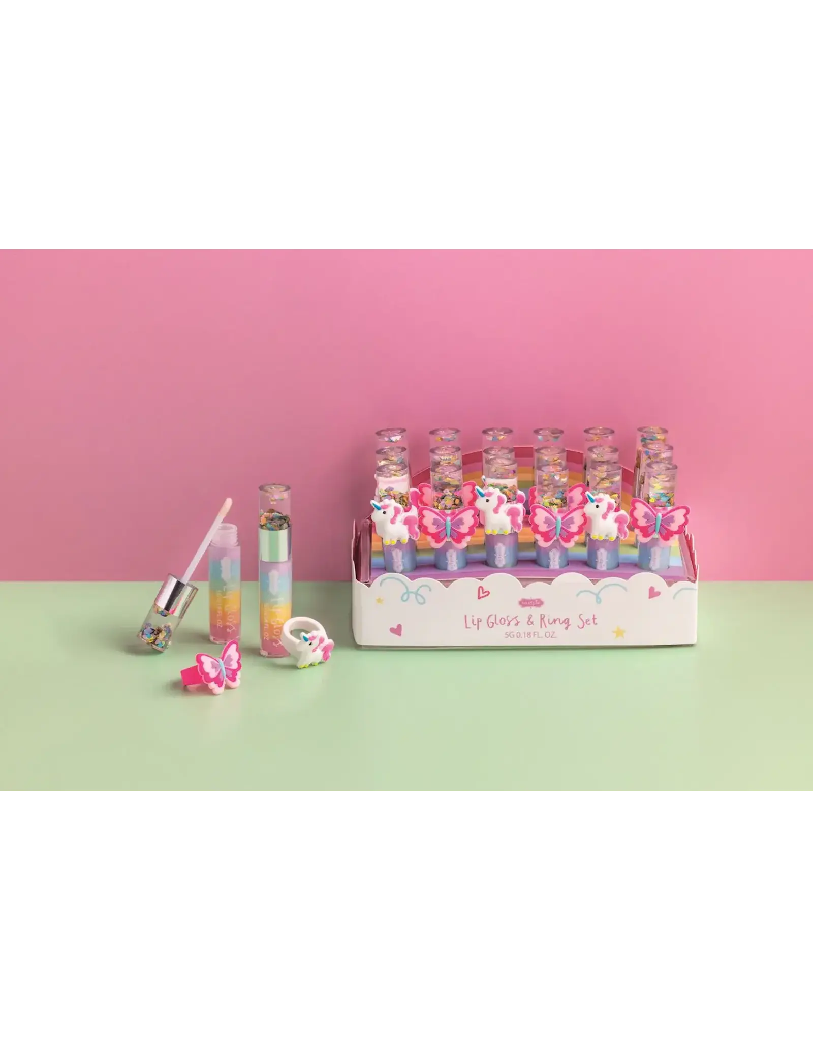 Mudpie Mud Pie - Lip Gloss & Ring Set