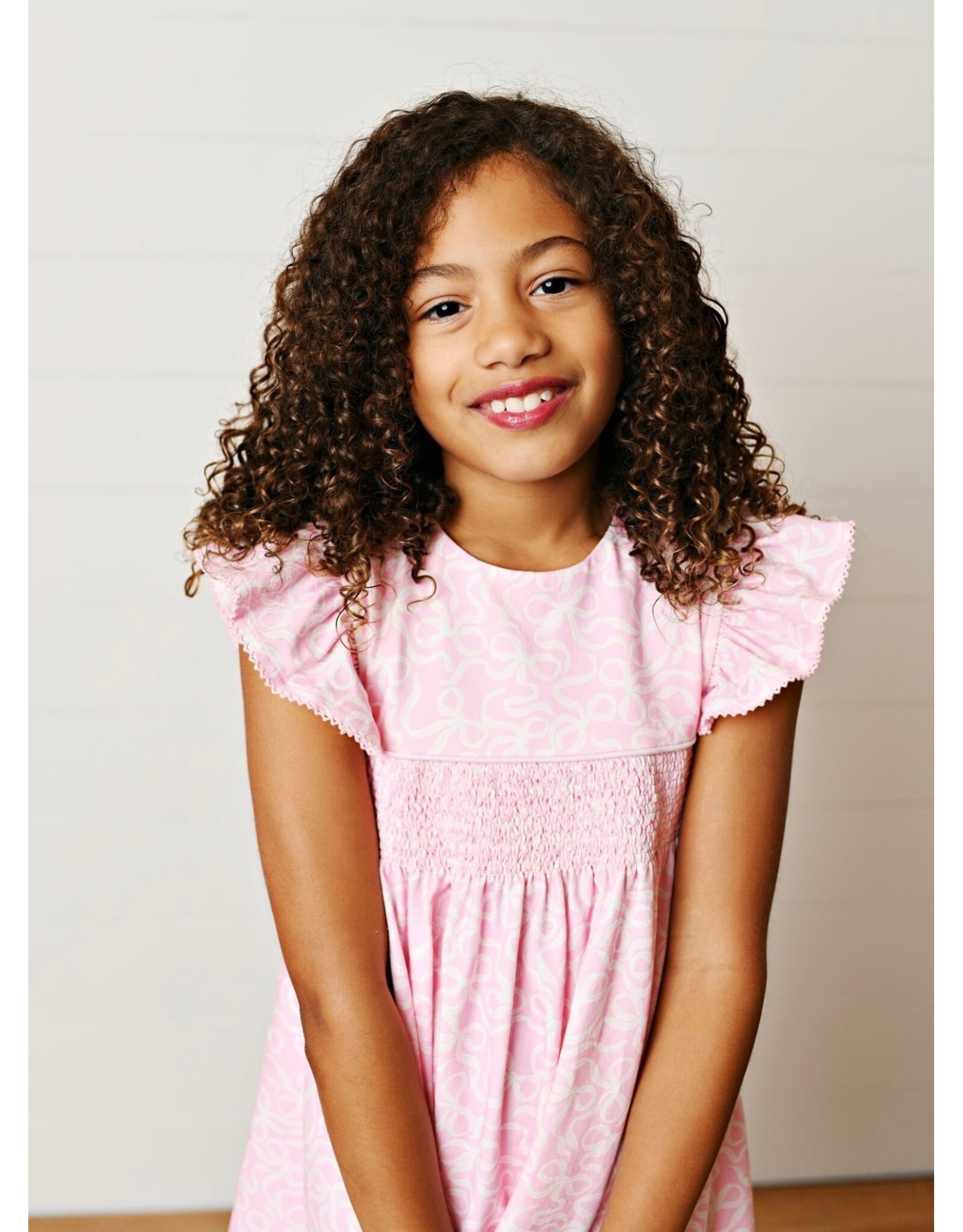 Swoon Baby Swoon Baby- Whimsical Bows Smocked Dress