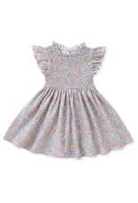 Swoon Baby Swoon Baby- Watercolor Garden Smocked Flutter Dress