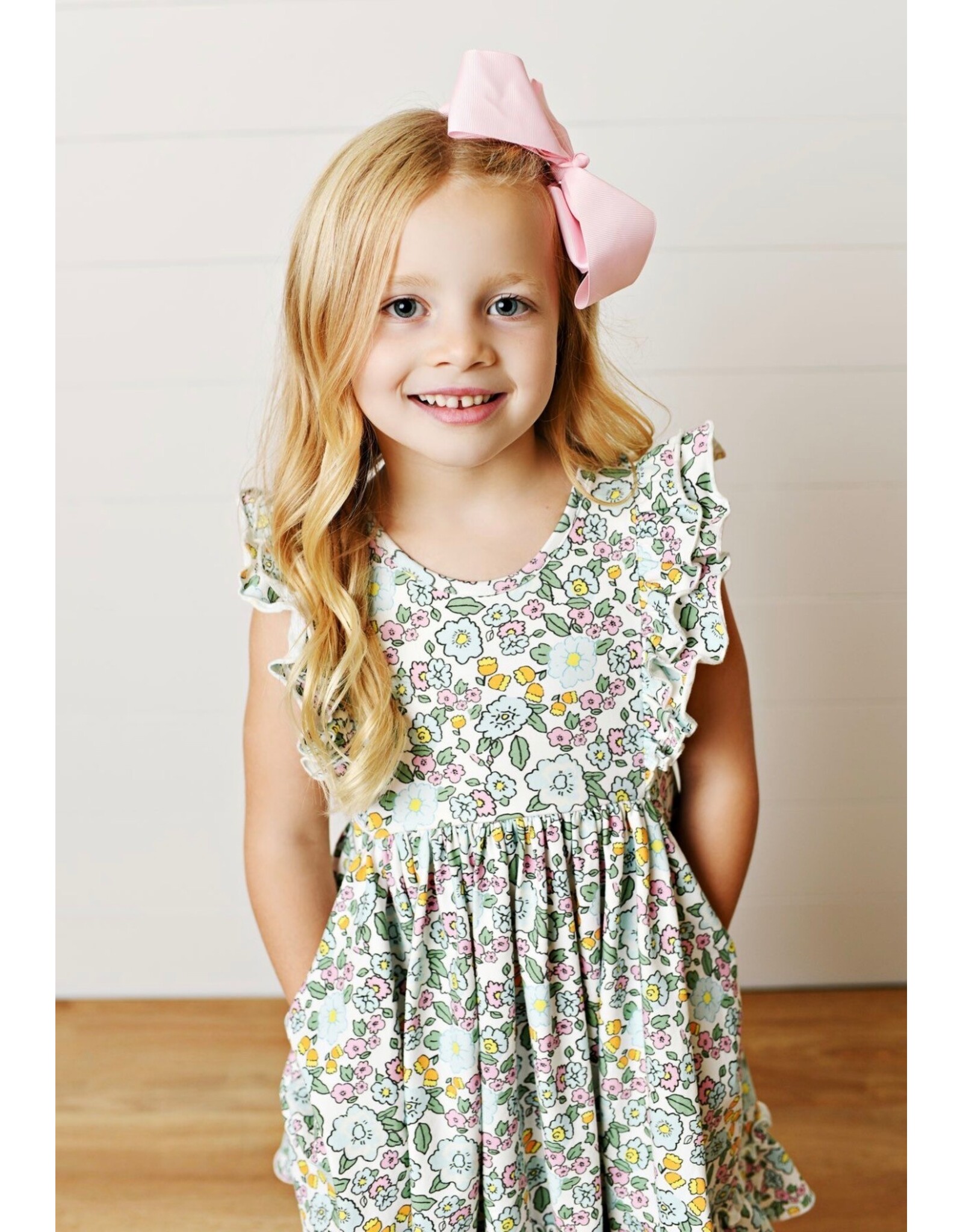 Swoon Baby Swoon Baby- Charleston Floral Flutter Twirl Dress