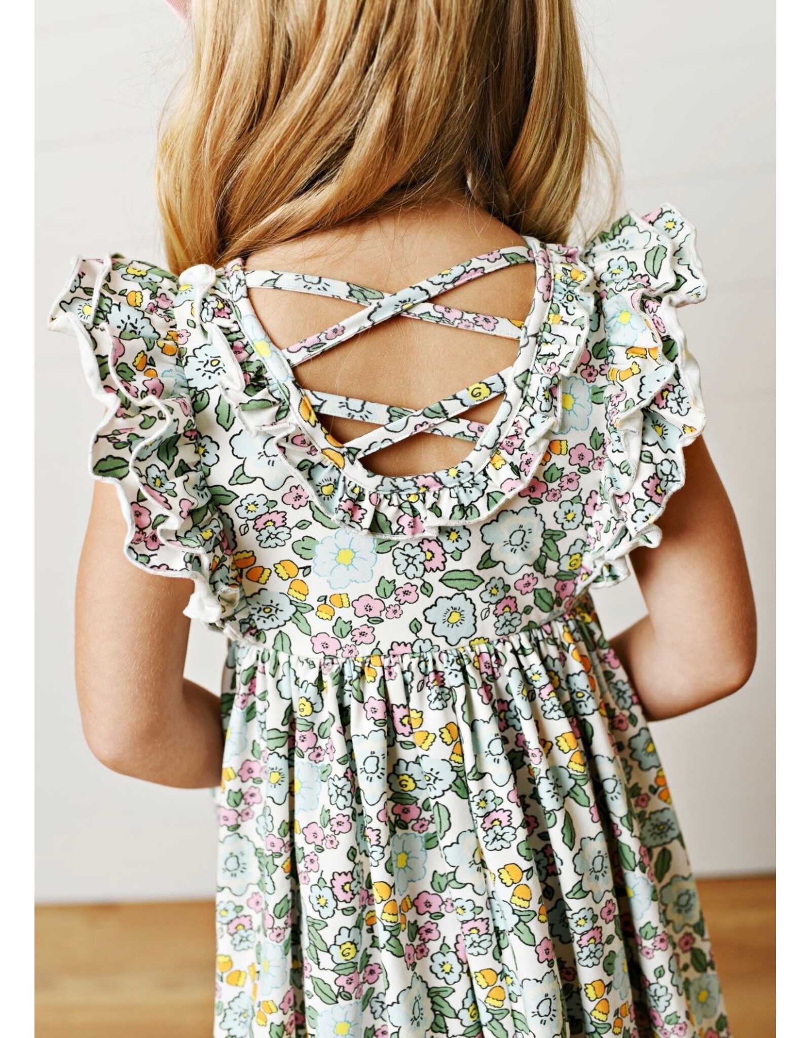 Swoon Baby Swoon Baby- Charleston Floral Flutter Twirl Dress