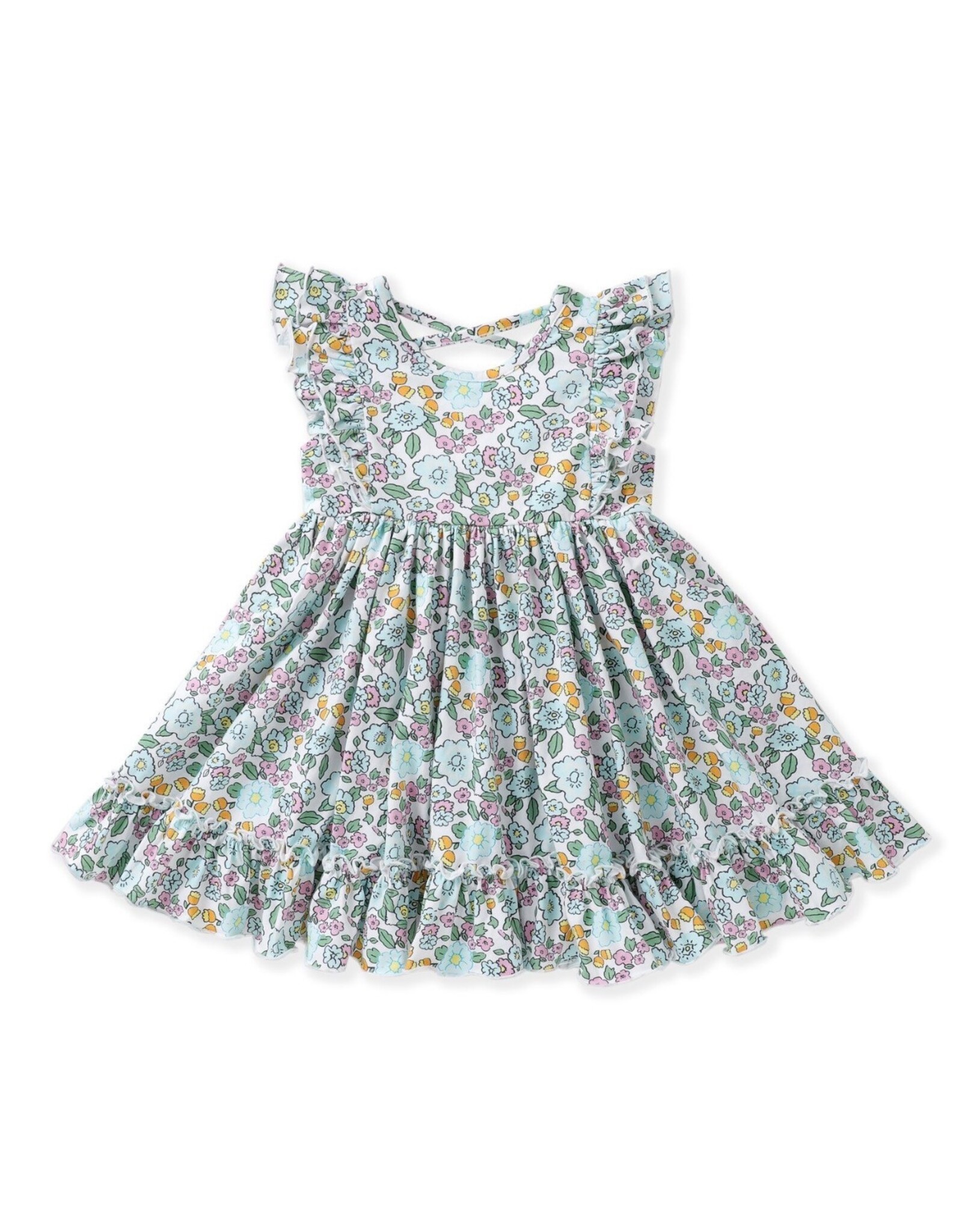 Swoon Baby Swoon Baby- Charleston Floral Flutter Twirl Dress