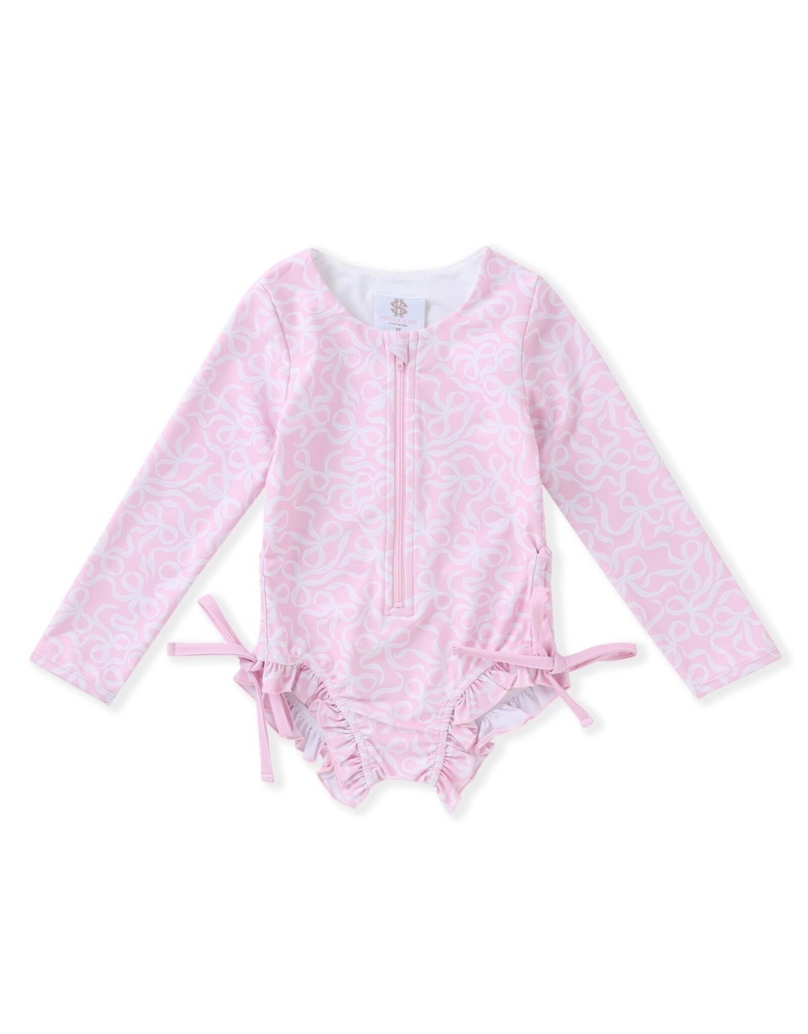 Swoon Baby Swoon Baby- Whimsical Bows L/S Rashguard Swim