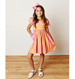 Swoon Baby Swoon Baby- Orange Sherbert Pocket Dress