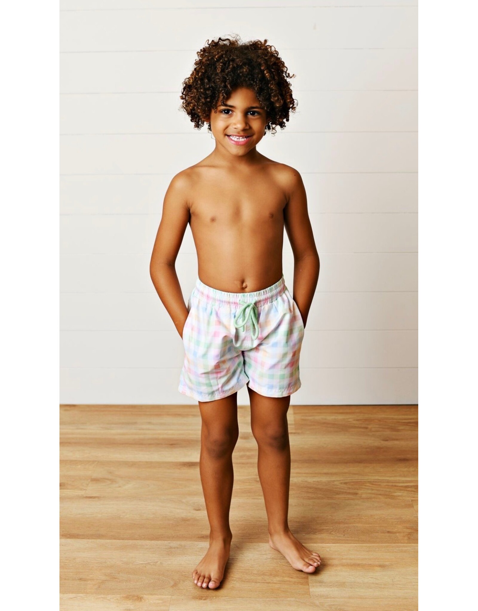 Swoon Baby Swoon Baby- Plaid Swim Trunks