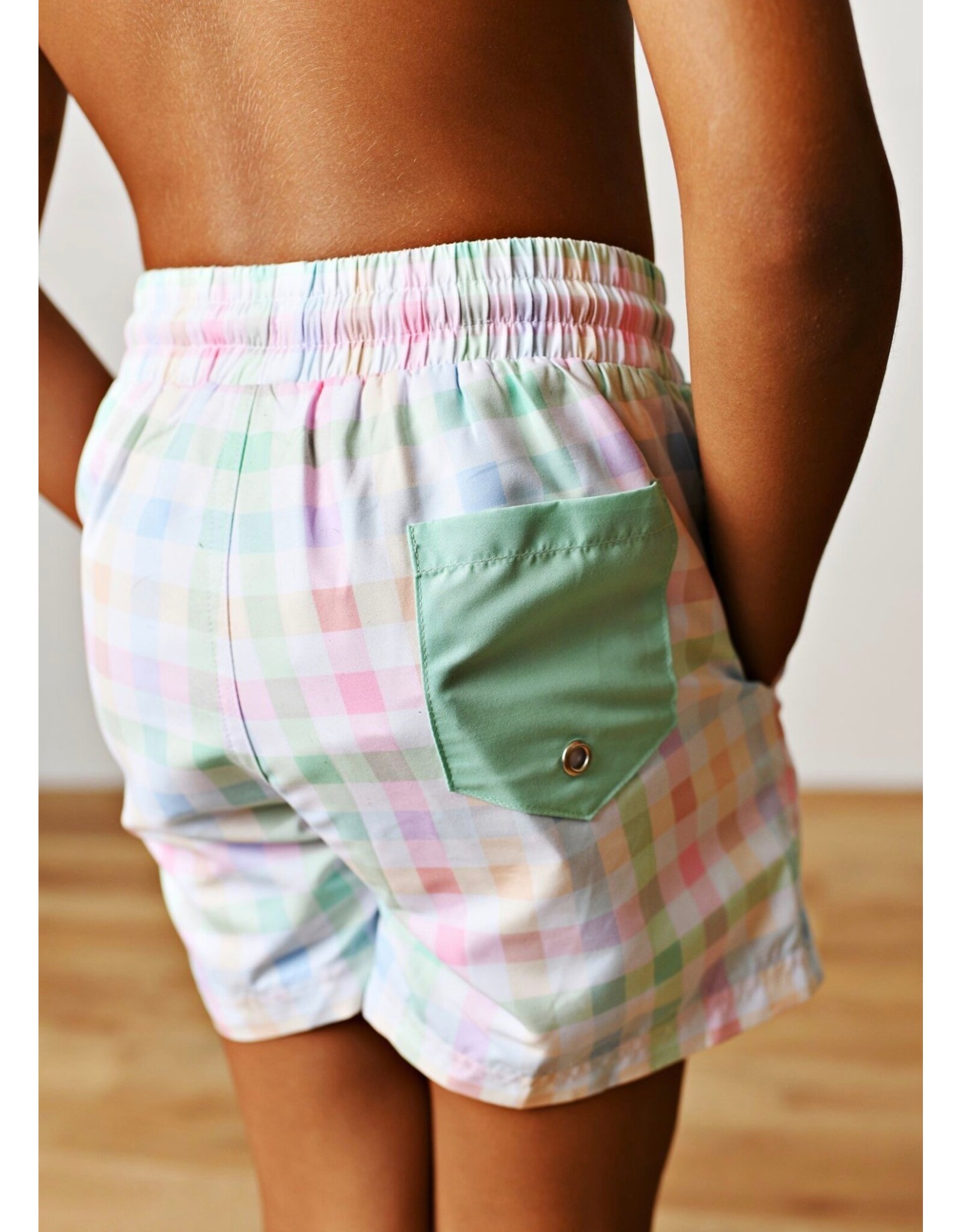 Swoon Baby Swoon Baby- Plaid Swim Trunks