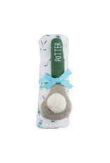 Mudpie Mud Pie- Blue Golf Putter Swaddle & Rattle Set
