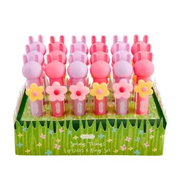 Mudpie Mud Pie - Lip Gloss & Ring Set