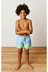 Swoon Baby Swoon Baby- Blue/Green Colorblock Swim Trunks