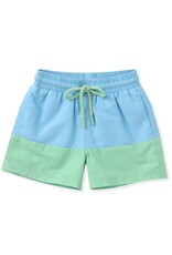Swoon Baby Swoon Baby- Blue/Green Colorblock Swim Trunks