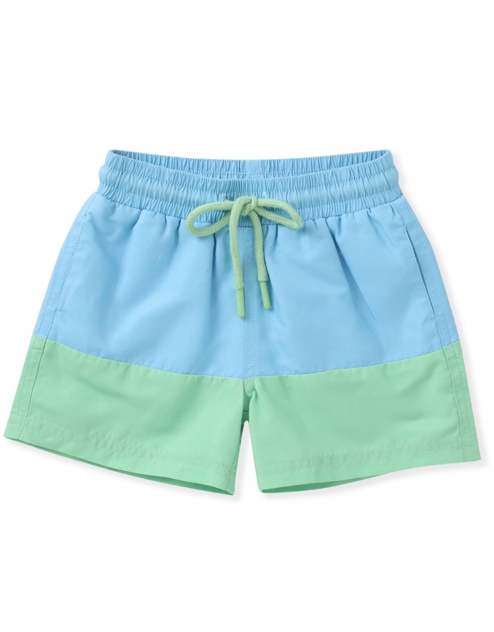 Swoon Baby Swoon Baby- Blue/Green Colorblock Swim Trunks