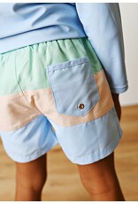 Swoon Baby Swoon Baby- Mint Multi Colorblock Swim Trunks