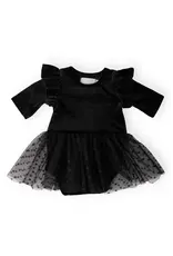 Mila & Rose Mila & Rose- Black Velvet Tutu Bodysuit