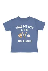 Sweet Wink Sweet Wink- Take Me Out to the Ballgame Indigo TShirt