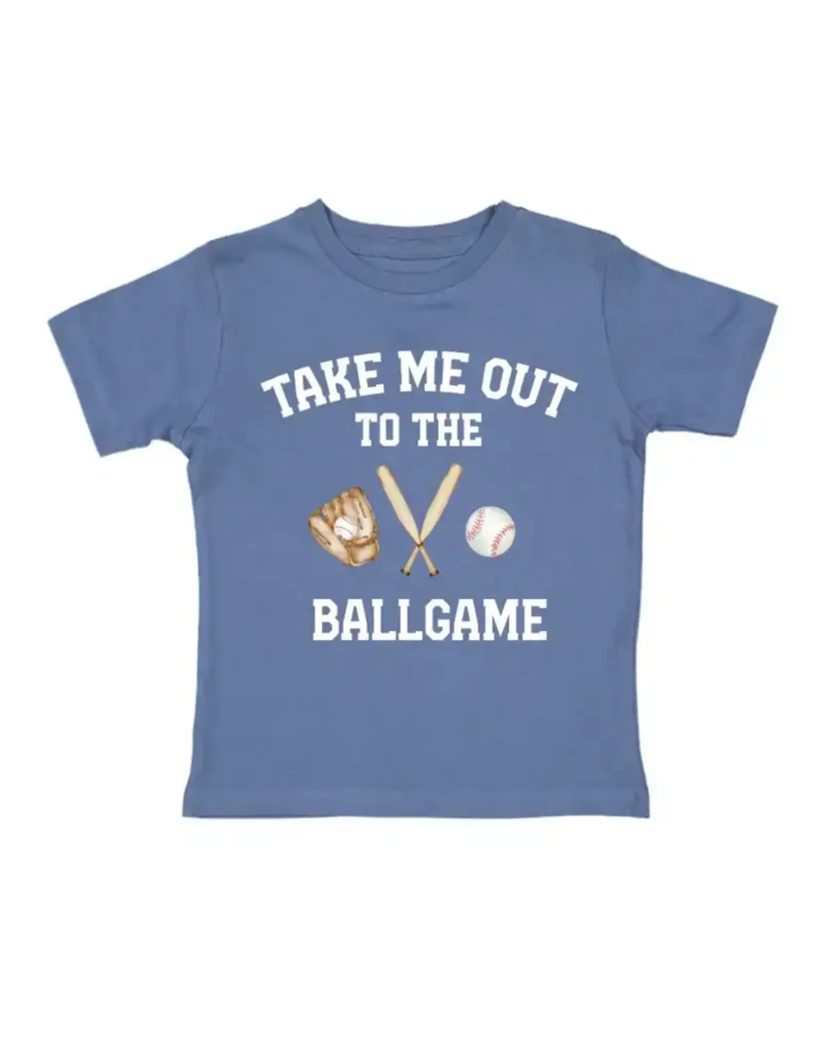 Sweet Wink Sweet Wink- Take Me Out to the Ballgame Indigo TShirt