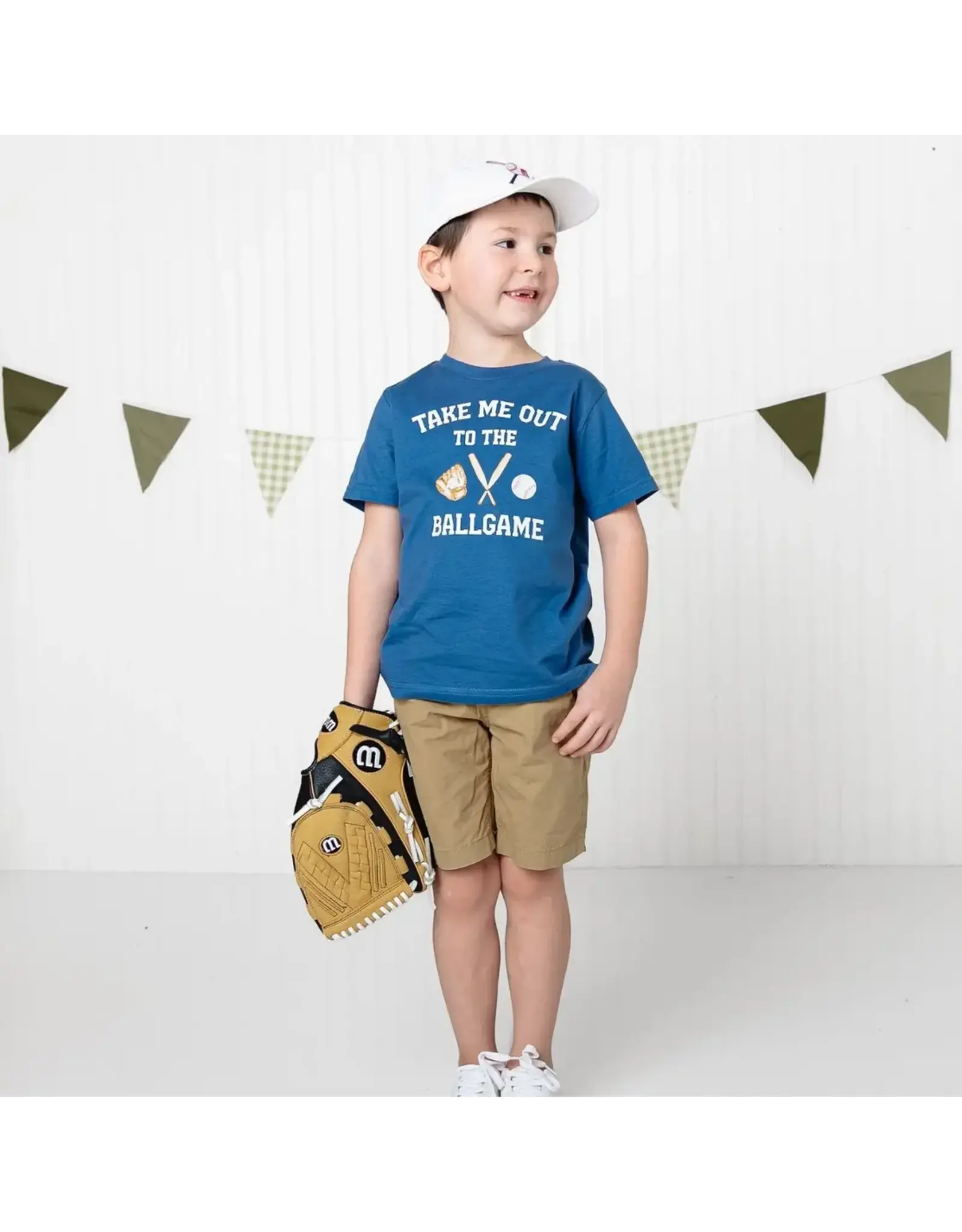 Sweet Wink Sweet Wink- Take Me Out to the Ballgame Indigo TShirt