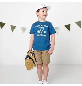 Sweet Wink Sweet Wink- Take Me Out to the Ballgame Indigo TShirt
