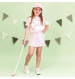 Sweet Wink- Pink Bow Athletic Skort