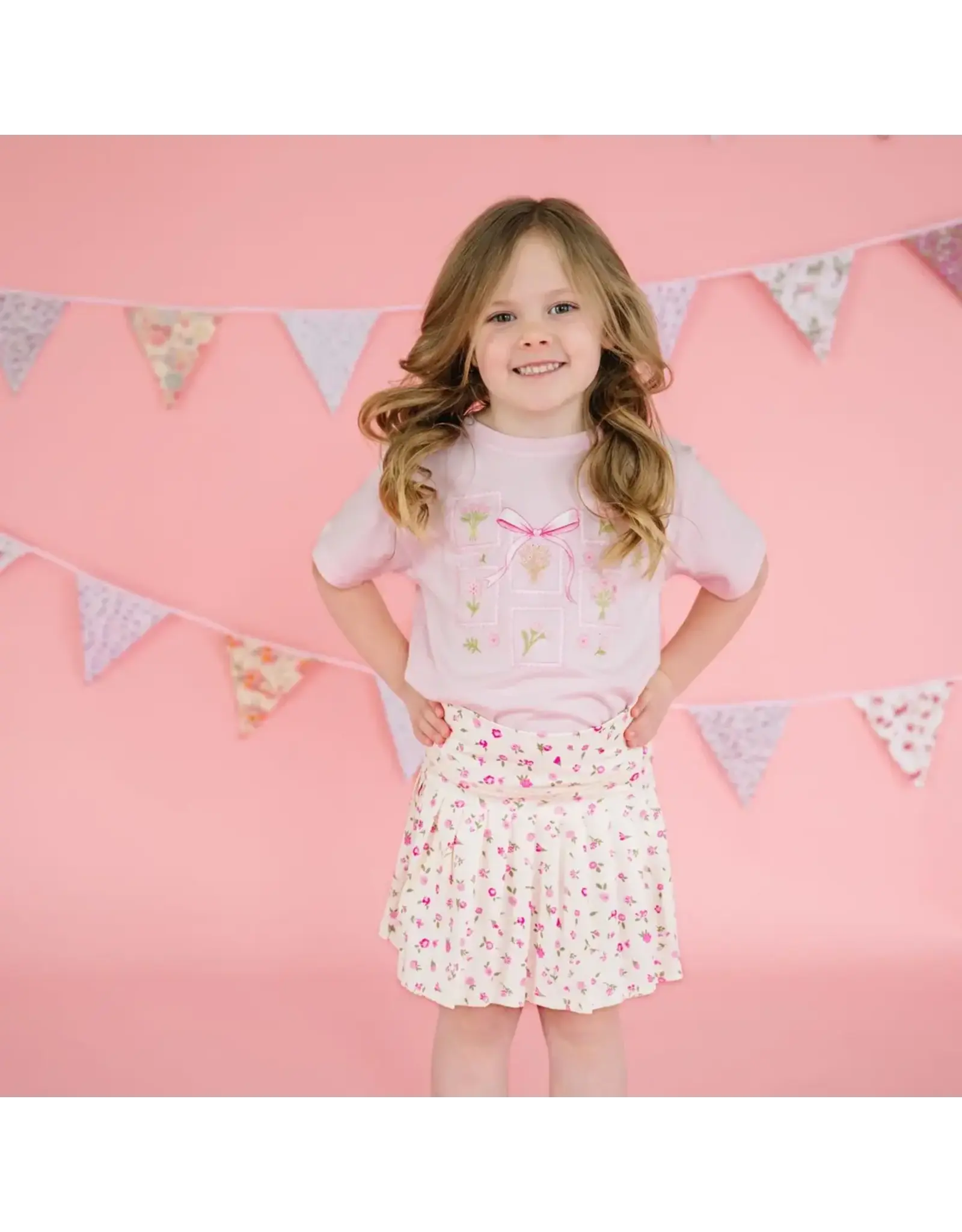 Sweet Wink Sweet Wink- Ditsy Floral Athletic Skort