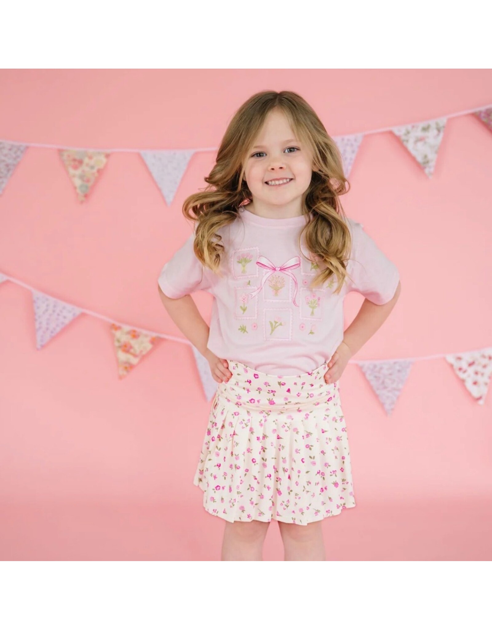 Sweet Wink- Bouquet Bow S/S Ballet TShirt