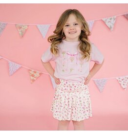 Sweet Wink- Bouquet Bow S/S Ballet TShirt