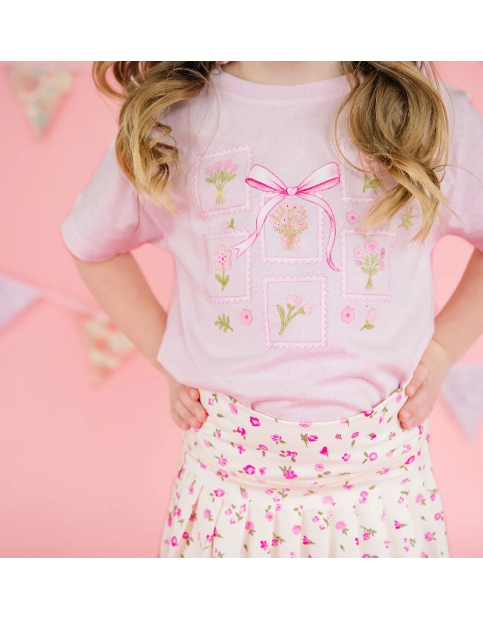 Sweet Wink- Bouquet Bow S/S Ballet TShirt