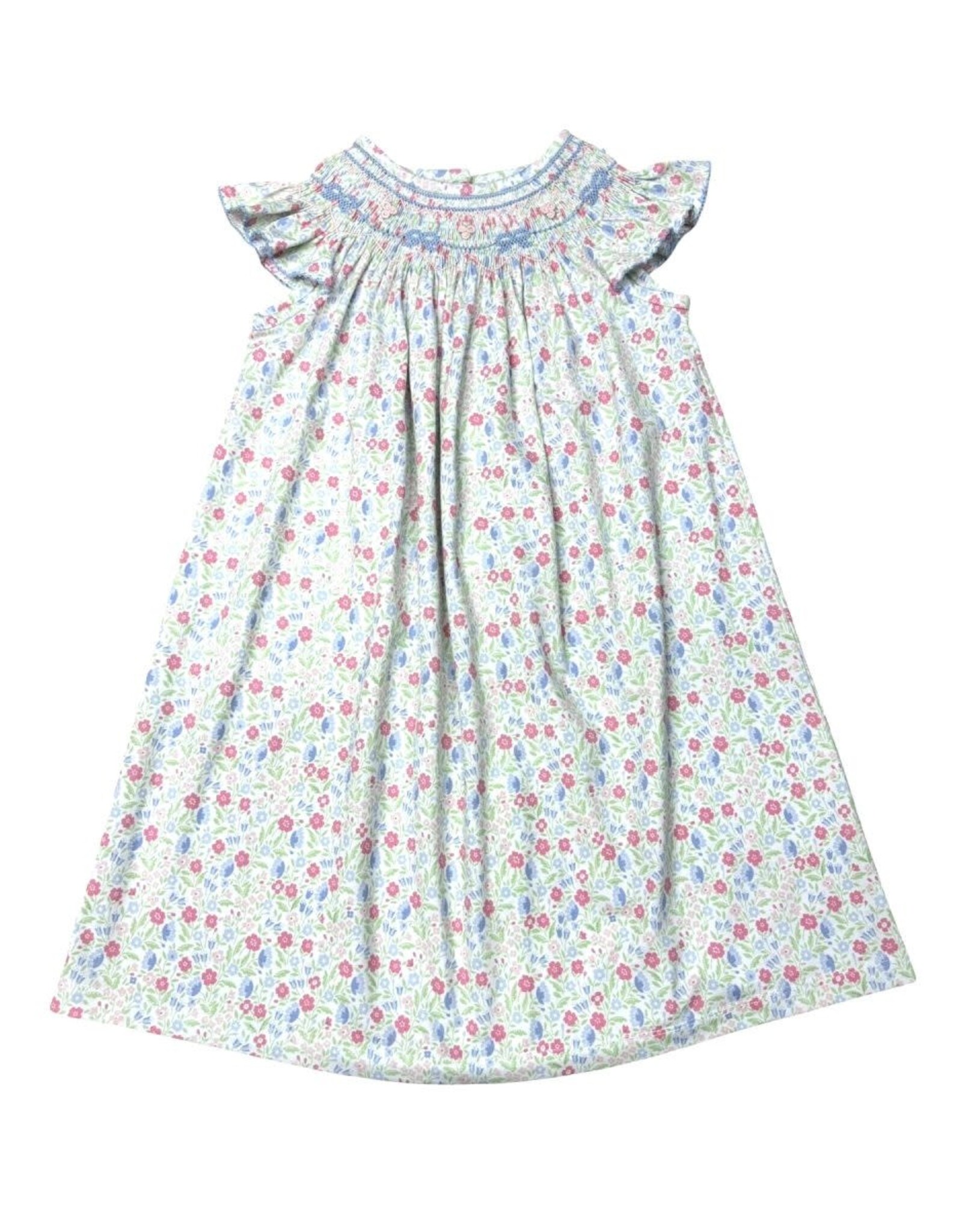 Three Sisters Three Sisters- In Full Bloom Smocked Geo Bishop Dress
