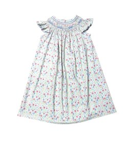 Three Sisters Three Sisters- In Full Bloom Smocked Geo Bishop Dress