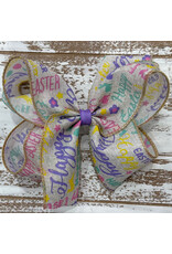 JP- Happy Easter Khaki Bow