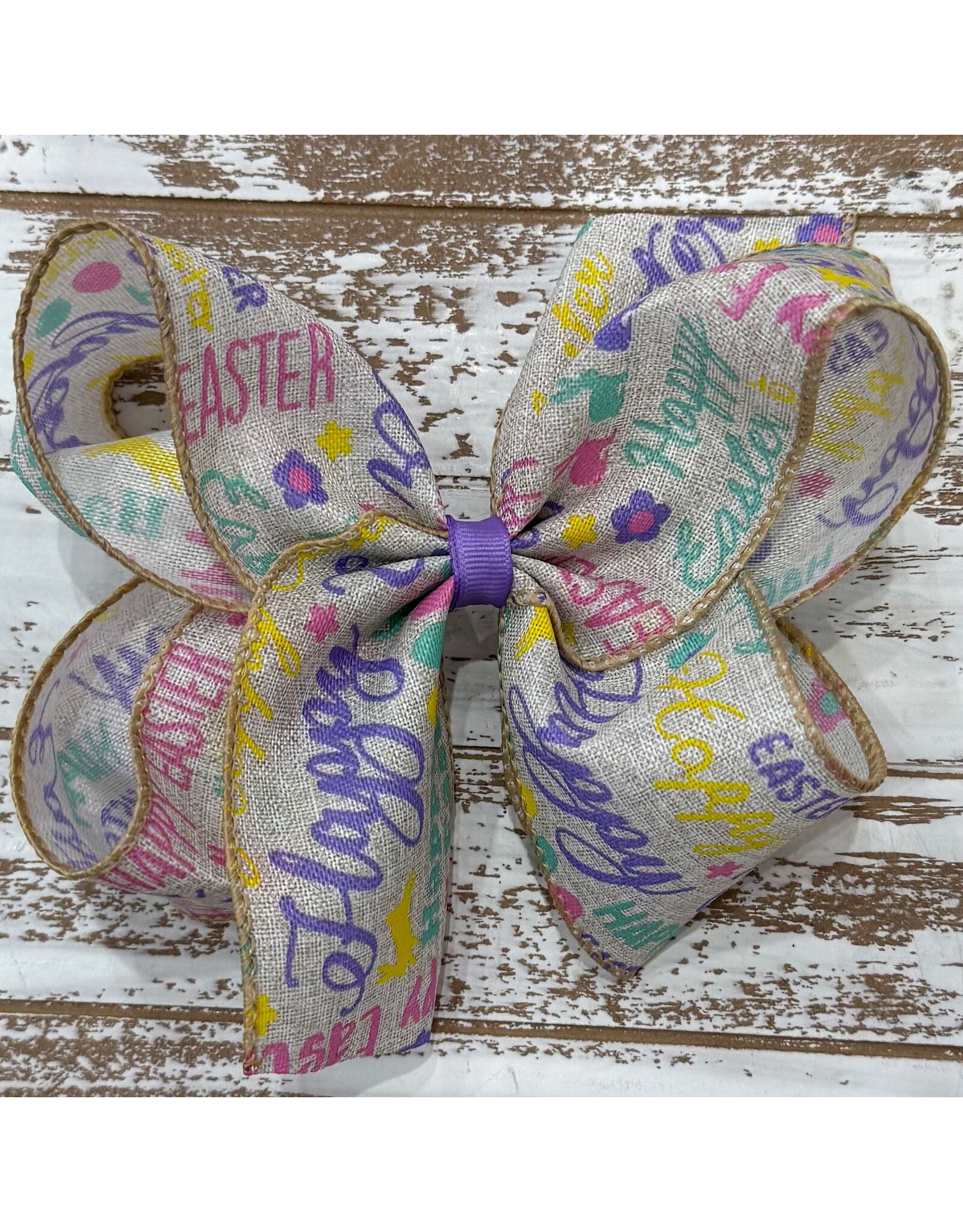 JP- Happy Easter Khaki Bow