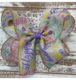 JP- Happy Easter Khaki Bow