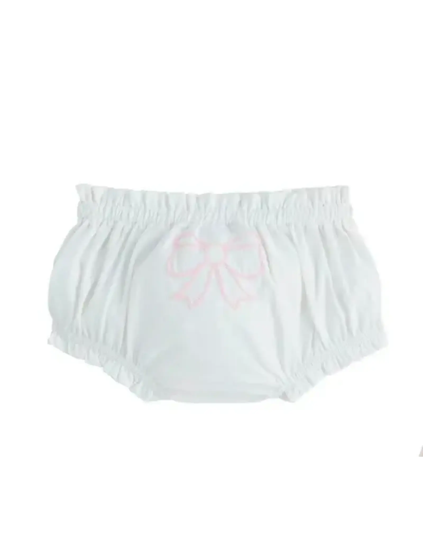 Mudpie Mud Pie- Ivory Chain Bow Diaper Cover