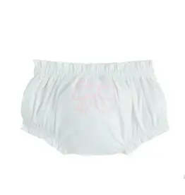 Mudpie Mud Pie- Ivory Chain Bow Diaper Cover