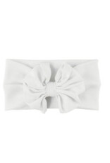 Ruffle Butts Ruffle Butts- White Big Bow Headband
