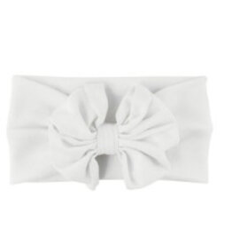 Ruffle Butts Ruffle Butts- White Big Bow Headband
