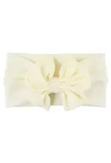 Ruffle Butts Ruffle Butts- Ivory Big Bow Headband