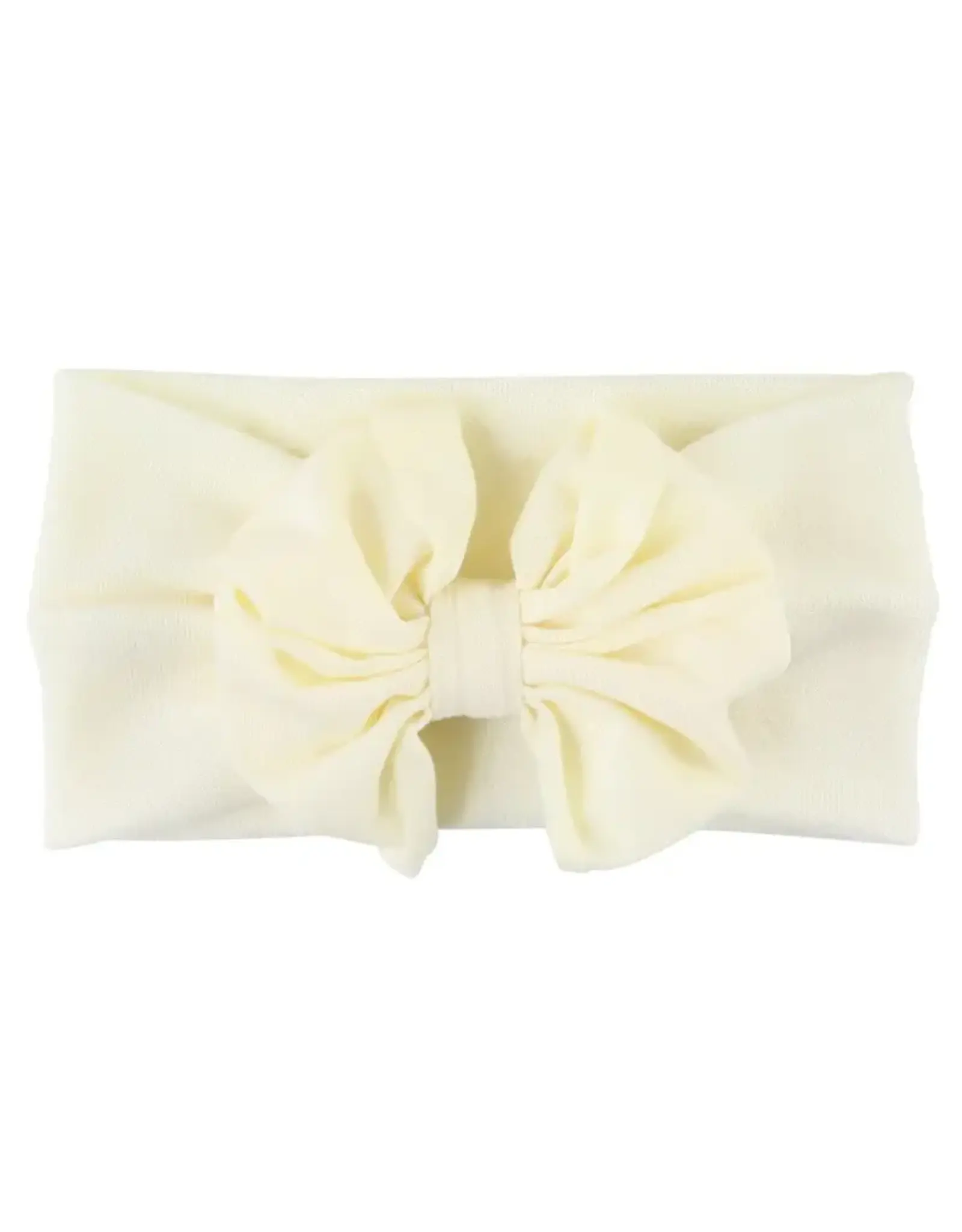 Ruffle Butts Ruffle Butts- Ivory Big Bow Headband