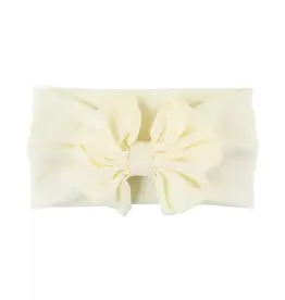 Ruffle Butts Ruffle Butts- Ivory Big Bow Headband