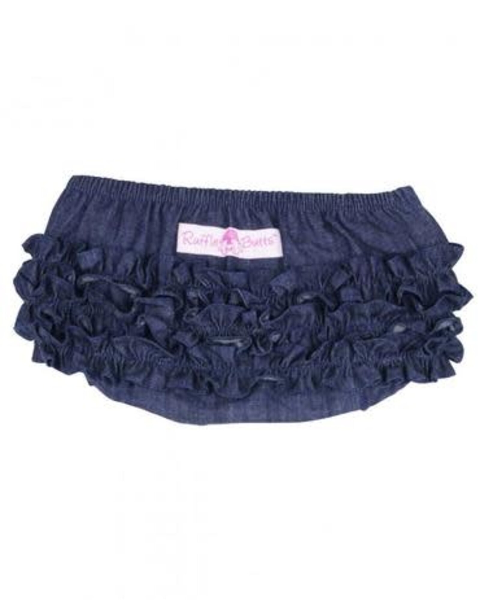 Ruffle Butts Ruffle Butts - Dark Wash Denim Woven RuffleButt